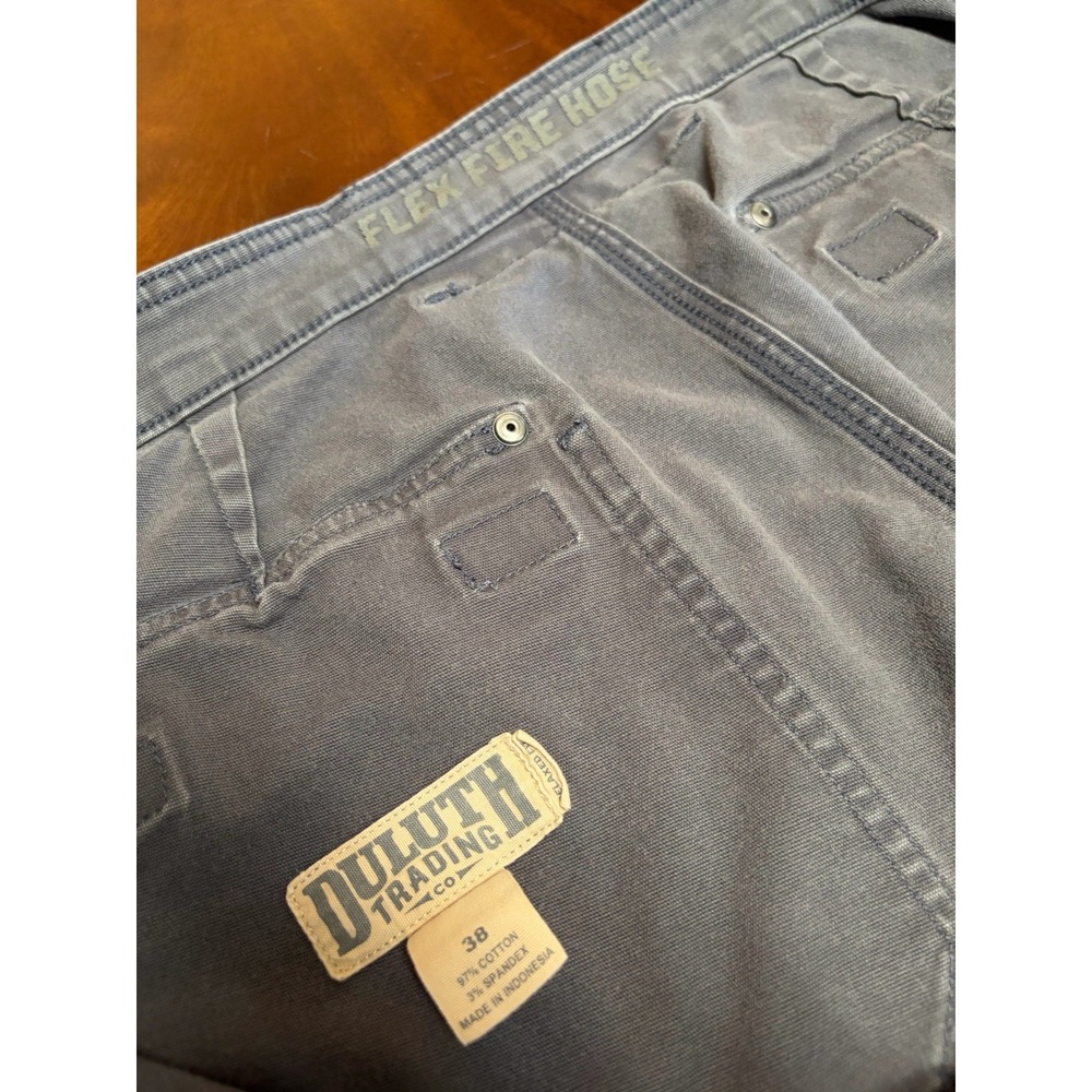 Duluth Trading Company Mens Size 38 Gray Flex Fire Hose Cargo Shorts Relaxed Fit - Picture 9 of 13